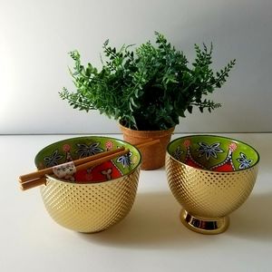 🎁Great Gift Idea🎁 Chinese Bowl Set w/Chopsticks